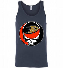 NHL TEAM ANAHEIM DUCKS X GRATEFUL DEAD LOGO BAND Tank - zezetee