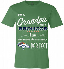 I'M A Grandpa And A Denver Broncos Pretty Much Perfect Canvas USA - zezetee
