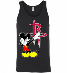 Disney Mickey Mouse Dabbing Houston Rockets Tank - zezetee
