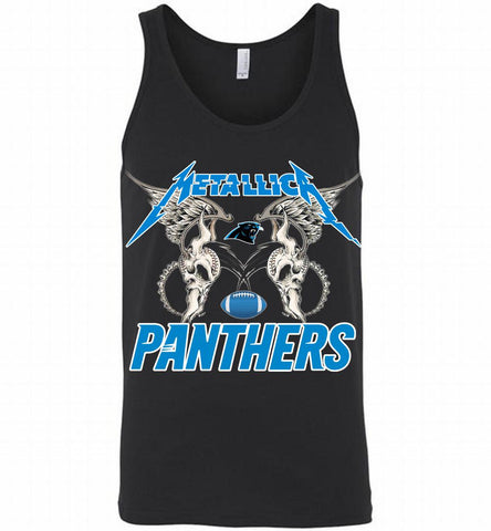 Metallica Carolina Panthers Logo Tank - zezetee