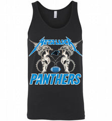 Metallica Carolina Panthers Logo Tank - zezetee