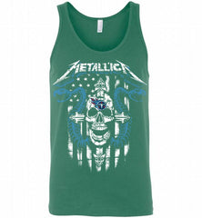Metallica Snake Skull Tennessee Titans Logo Tank - zezetee
