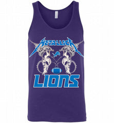 Metallica Detroit Lions Logo Tank - zezetee