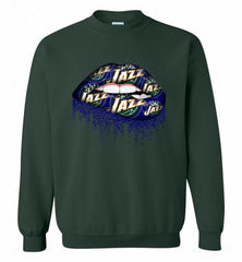 Lip Utah Jazz Crewneck Sweatshirt - zezetee