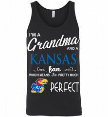 I'M A Grandma And A Kansas Jayhawks Fan Tank - zezetee