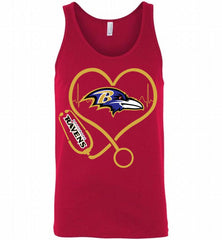 Nurse Heartbeat Baltimore Ravens Tank - zezetee