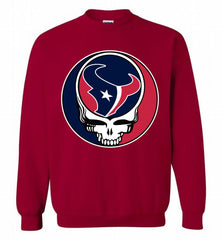 Houston Texans Grateful Dead Logo Band Crewneck Sweatshirt - zezetee