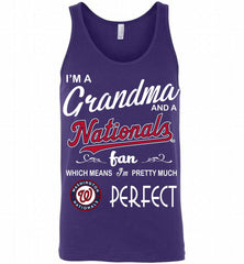 I'M A Grandma And A Washington Nationals Fans Gift Tank - zezetee