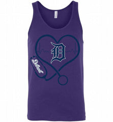 Nurse Heartbeat Detroit Tigers Tank - zezetee