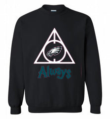 PHILADELPHIA EAGLES DEATHLY HALLOWS ALWAYS GIFT Crewneck Sweatshirt - zezetee