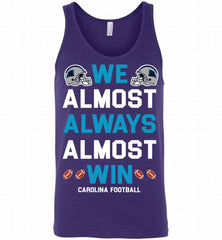 Carolina Panthers We Almost Always Almost Win Tank - zezetee