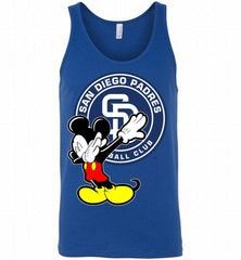 Disney Mickey Mouse Dabbing San Diego Padres Tank - zezetee