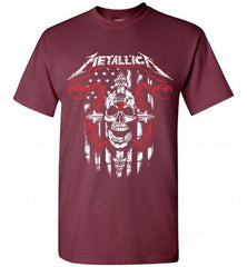 Metallica Snake Skull Chicago Bulls Logo Shirt - zezetee