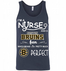 I'M A Nurse And A Boston Bruins Fans Gift Tank - zezetee