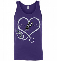 Nurse Heartbeat Love San Antonio Spurs Tank - zezetee