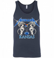 Metallica Kansas Jayhawks Logo Tank - zezetee