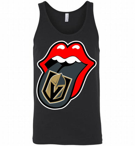 Vegas Golden Knightsg  x The Rolling Stones Logo Tank - zezetee