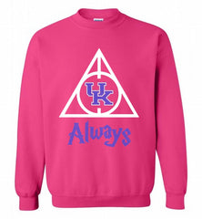 KENTUCKY WILDCATS DEATHLY HALLOWS ALWAYS GIFT Crewneck Sweatshirt - zezetee