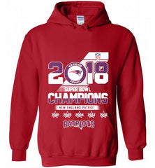 2018 SUPER BOWL CHAMPIONS NEW ENGLAND PATRIOTS Hoodie - zezetee
