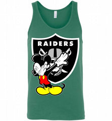 Disney Mickey Mouse Dabbing Oakland Raiders Tank - zezetee