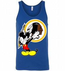 Disney Mickey Mouse Dabbing Washington Redskins Tank - zezetee