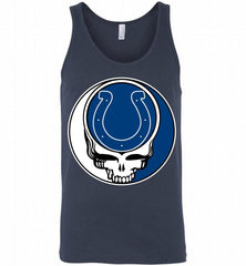 Indianapolis Colts Grateful Dead Logo Band Tank - zezetee