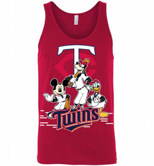 Mickey Goofy Donald Minnesota Twins Teams Tank - zezetee