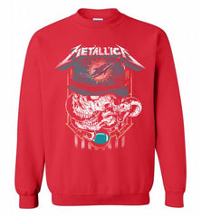 Metallica Skull Snake Miami Dolphins Crewneck Sweatshirt - zezetee