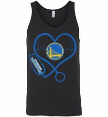 Nurse Heartbeat Love Golden State Warriors Tank - zezetee