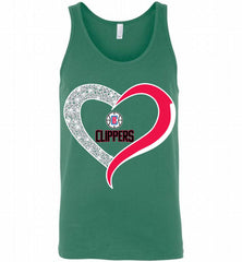 Los Angeles Clippers In Diamond Heart Tank - zezetee
