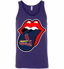 St Louis Cardinals  x The Rolling Stones Logo Tank - zezetee