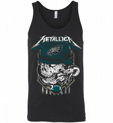 Metallica Skull Snake Philadelphia Eagles Tank - zezetee
