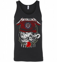 Metallica Skull Washington Nationals Logo Tank