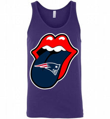 New England Patriots  x The Rolling Stones Logo Tank - zezetee