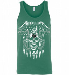 Metallica Snake Skull Los Angeles Kings Logo Tank - zezetee