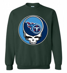 Tennessee Titans Grateful Dead Logo Band Crewneck Sweatshirt - zezetee