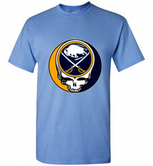NHL TEAM BUFFALO SABRES X GRATEFUL DEAD LOGO BAND Shirt - zezetee