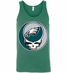 Philadelphia Eagles Grateful Dead Logo Band Tank - zezetee