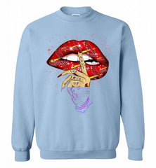 mlb cardinals lip shut the fuck up Crewneck Sweatshirt - zezetee