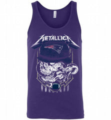 Metallica Skull Snake New England Patriots Tank - zezetee