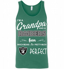 I'M A Grandpa And A Oakland Raiders Pretty Much Perfect Tank - zezetee