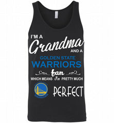 I'M A Grandma And A Golden State Warriors Fans Perfect Tank - zezetee
