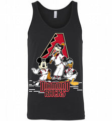 Mickey Goofy Donald Arizona Diamondbacks Teams Tank - zezetee