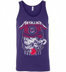 Metallica Skull Minnesota Twins Logo Tank - zezetee