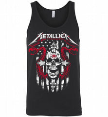 Metallica Cincinnati Reds Logo Tank - zezetee