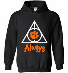 CLEMSON TIGERS UNIVERSITY PAW DEATHLY HALLOWS ALWAYS GIFT Hoodie - zezetee
