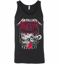Metallica Skull Los Angeles Angels Logo Tank