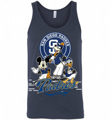 Mickey Goofy Donald San Diego Padres Teams Tank - zezetee
