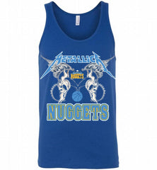 Metallica Denver Nuggets Logo Tank - zezetee
