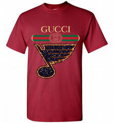 Gucci St Louis Blues Logo Shirt - zezetee